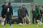 11 October 2012; Republic of Ireland's Aiden McGeady during squad training ahead of their side's FIFA World Cup Qualifier match against Germany on Friday. Republic of Ireland Squad Training, Gannon Park, Malahide, Co. Dublin. Picture credit: Brian Lawless / SPORTSFILE