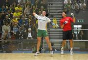 11 October 2012; Paul Brady, Ireland, in action during his exhibition match against David Fink, USA. World Handball Championships, Citywest Hotel & Conference Centre, Saggart, Co. Dublin. Picture credit: Barry Cregg / SPORTSFILE