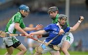 14 October 2012; Michael O'Brien, Thurles Sarsfields, in action against Johnny Ryan, left, and Mike Costello, Drom & Inch. Tipperary County Senior Hurling Championship Final, Thurles Sarsfields v Drom & Inch, Semple Stadium, Thurles, Co. Tipperary. Picture credit: Diarmuid Greene / SPORTSFILE