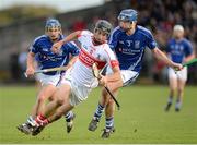 14 October 2012; Jack Kennedy, De La Salle, in action against Derek Barry, Dungarvan. Waterford County Senior Hurling Championship Final, De La Salle v Dungarvan, Fraher Field, Dungarvan, Co. Waterford. Picture credit: Matt Browne / SPORTSFILE