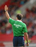 20 October 2012; Referee Greg Garner. Heineken Cup 2012/13, Pool 5, Round 2, Scarlets v Leinster, Parc Y Scarlets, Llanelli, Wales. Picture credit: Stephen McCarthy / SPORTSFILE