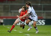 26 October 2012; Luke O'Dea, Munster, is tackled by Matteo Pratichetti, Zebre. Celtic League 2012/13, Round 7, Munster v Zebre, Thomond Park, Limerick. Picture credit: Matt Browne / SPORTSFILE