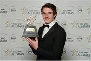 26 October 2012; Aidan Walsh, Cork, with his 2012 GAA GPA All-Star Football award, at the GAA GPA All-Star Awards 2012, Sponsored by Opel, National Convention Centre, Dublin. Photo by Sportsfile