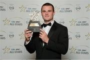 26 October 2012; Neil McGee, Donegal, with his 2012 GAA GPA All-Star Football award, at the GAA GPA All-Star Awards 2012, Sponsored by Opel, National Convention Centre, Dublin. Photo by Sportsfile