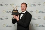 26 October 2012; Colm McFadden, Donegal, with his 2012 GAA GPA All-Star Football award, at the GAA GPA All-Star Awards 2012, Sponsored by Opel, National Convention Centre, Dublin. Photo by Sportsfile
