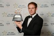 26 October 2012; Kevin Moran, Waterford, with his 2012 GAA GPA All-Star Hurling award, at the GAA GPA All-Star Awards 2012, Sponsored by Opel, National Convention Centre, Dublin. Photo by Sportsfile
