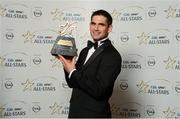 26 October 2012; Fergal Moore, Galway, with his 2012 GAA GPA All-Star Hurling award, at the GAA GPA All-Star Awards 2012, Sponsored by Opel, National Convention Centre, Dublin. Photo by Sportsfile