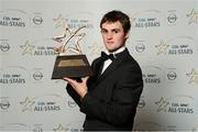 26 October 2012; GAA GPA All-Star Young Hurler of the Year Johnny Coen, Galway, at the GAA GPA All-Star Awards 2012, Sponsored by Opel, National Convention Centre, Dublin. Photo by Sportsfile