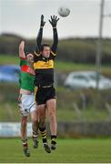 4 November 2012; Eoin Brosnan, Dr. Crokes, in action against Enda Coughlan, Kilmurry Ibrickane. AIB Munster GAA Senior Football Championship Quarter-Final, Kilmurry Ibrickane, Clare v Dr. Crokes, Kerry, Páirc Naomh Mhuire, Quilty, Co. Clare. Picture credit: Diarmuid Greene / SPORTSFILE