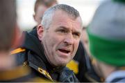 4 November 2012; Dr. Crokes manager Noel O'Leary speaks to his players after the game. AIB Munster GAA Senior Football Championship Quarter-Final, Kilmurry Ibrickane, Clare v Dr. Crokes, Kerry, Páirc Naomh Mhuire, Quilty, Co. Clare. Picture credit: Diarmuid Greene / SPORTSFILE