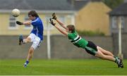 7 November 2012; Barry Lynch, St. Flannan’s, in action against Alan O'Callaghan, Coláiste Chríost Rí. Corn Uí Mhuirí Senior 'A' Football, St. Flannan’s College, Ennis, v Colaiste Chríost Rí, Cork, Kilmallock, Co. Limerick. Picture credit: Diarmuid Greene / SPORTSFILE