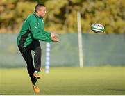 8 November 2012; Ireland's Simon Zebo during squad training ahead of their side's Autumn International match against South Africa on Saturday. Ireland Rugby Squad Training, Carton House, Maynooth, Co. Kildare. Picture credit: Matt Browne / SPORTSFILE