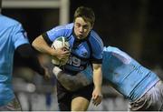 9 November 2012; Luke O'Dea, Shannon, is tackled by Shane Buckley, Garryowen. Ulster Bank League, Division 1A, Garryowen v Shannon, Dooradoyle, Limerick. Picture credit: Diarmuid Greene / SPORTSFILE