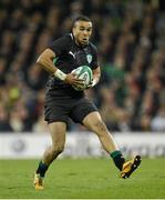 10 November 2012; Simon Zebo, Ireland. Autumn International, Ireland v South Africa, Aviva Stadium, Lansdowne Road, Dublin. Picture credit: Stephen McCarthy / SPORTSFILE