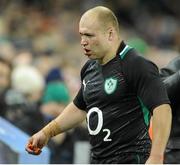 10 November 2012; Richardt Strauss, Ireland, leaves the pitch after being substituted. Autumn International, Ireland v South Africa, Aviva Stadium, Lansdowne Road, Dublin. Picture credit: David Maher / SPORTSFILE