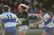 23 February 2003; Alan Cronin, Nemo Rangers, in action against Errigal Ciaran players Mark Harte, 11 and Davy Harte. AIB All-Ireland Club Football Championship Semi-final, Nemo Rangers v Errigal Ciaran, O'Moore Park, Portlaoise, Co Laois. Picture credit; Ray McManus / SPORTSFILE *EDI*