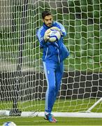 13 November 2012; Greece goalkeeper Kostas Lambrou during squad training ahead of their Friendly International against the Republic of Ireland on Wednesday. Greece Squad Training, Aviva Stadium, Lansdowne Road, Dublin. Picture credit: Brendan Moran / SPORTSFILE