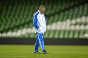 13 November 2012; Greece coach Fernando Santos during squad training ahead of their Friendly International against the Republic of Ireland on Wednesday. Greece Squad Training, Aviva Stadium, Lansdowne Road, Dublin. Picture credit: Brendan Moran / SPORTSFILE