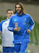 13 November 2012; Greece's Georgios Samaras during squad training ahead of their Friendly International against the Republic of Ireland on Wednesday. Greece Squad Training, Aviva Stadium, Lansdowne Road, Dublin. Picture credit: Brendan Moran / SPORTSFILE