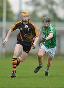 14 November 2012; Cian Lynch, Ard Scoil Rís, in action against James Neville, St Colman's. Munster Colleges Dr. Harty Cup Senior A Hurling, Ard Scoil Rís, Limerick v St Colman's, Fermoy. Cahir, Co. Tipperary. Picture credit: Diarmuid Greene / SPORTSFILE