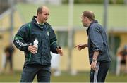 14 November 2012; St Colman's joint managers Flannan Cleary, left, and Garvan Queeney. Munster Colleges Dr. Harty Cup Senior A Hurling, Ard Scoil Rís, Limerick v St Colman's, Fermoy. Cahir, Co. Tipperary. Picture credit: Diarmuid Greene / SPORTSFILE