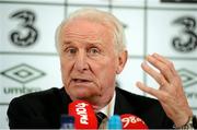 14 November 2012; Republic of Ireland manager Giovanni during a post-match press conference following his side's defeat to Greece in their friendly international match. Aviva Stadium, Lansdowne Road, Dublin. Picture credit: David Maher / SPORTSFILE