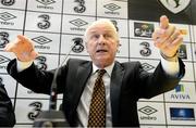 15 November 2012; Republic of Ireland manager Giovanni Trapattoni during a press conference following last night's Friendly International match against Greece. Republic of Ireland Squad Press Conference, FAI Headquarters, Abbotstown, Dublin. Picture credit: Brian Lawless / SPORTSFILE