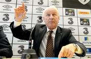 15 November 2012; Republic of Ireland manager Giovanni Trapattoni during a press conference following last night's Friendly International match against Greece. Republic of Ireland Squad Press Conference, FAI Headquarters, Abbotstown, Dublin. Picture credit: Brian Lawless / SPORTSFILE