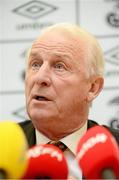 15 November 2012; Republic of Ireland manager Giovanni Trapattoni during a press conference following last night's Friendly International match against Greece. Republic of Ireland Squad Press Conference, FAI Headquarters, Abbotstown, Dublin. Picture credit: Brian Lawless / SPORTSFILE