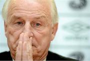 15 November 2012; Republic of Ireland manager Giovanni Trapattoni during a press conference following last night's Friendly International match against Greece. Republic of Ireland Squad Press Conference, FAI Headquarters, Abbotstown, Dublin. Picture credit: Brian Lawless / SPORTSFILE