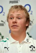 15 November 2012; Ireland's Luke Marshall during a press conference ahead of their side's Autumn International match against Fiji on Saturday. Ireland Rugby Squad Press Conference, Savoy Hotel, Limerick. Picture credit: Diarmuid Greene / SPORTSFILE