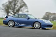 16 November 2012; A general view of members of the media in action on track in a Porsche 911 during a media launch of the new &quot;Race Experience&quot; at Mondello Park, Donore, Naas, Co. Kildare. Picture credit: Barry Cregg / SPORTSFILE