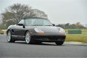 16 November 2012; A general view of members of the media in action on track in a Porsche Boxster during a media launch of the new &quot;Race Experience&quot; at Mondello Park, Donore, Naas, Co. Kildare. Picture credit: Barry Cregg / SPORTSFILE