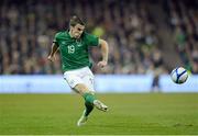 14 November 2012; Seamus Coleman, Republic of Ireland. Friendly International, Republic of Ireland v Greece, Aviva Stadium, Lansdowne Road, Dublin. Picture credit: Matt Browne / SPORTSFILE