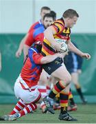 17 November 2012; Jack O'Connell, Lansdowne, is tackled by Keith McManus, UL Bohemian. Ulster Bank League Division 1A, Lansdowne v UL Bohemian, Aviva Stadium, Lansdowne Road, Dublin. Picture credit: Matt Browne / SPORTSFILE