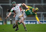 18 November 2012; Enda Meagher, Rathdowney / Errill,  in action against Peter Healion, Kilcormac / Killoughey. AIB Leinster GAA Hurling Senior Championship Semi-Final, Kilcormac / Killoughey, Offaly v Rathdowney / Errill, Laois, O'Connor Park, Tullamore, Co. Offaly. Picture credit: David Maher / SPORTSFILE