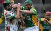 18 November 2012; Brian Leonard, Kilcormac / Killoughey, in action against Shane Dollard, Rathdowney / Errill. AIB Leinster GAA Hurling Senior Championship Semi-Final, Kilcormac / Killoughey, Offaly v Rathdowney / Errill, Laois, O'Connor Park, Tullamore, Co. Offaly. Picture credit: David Maher / SPORTSFILE