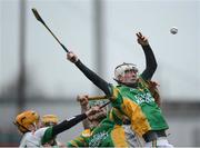 18 November 2012; Damien Kilmartin, Kilcormac / Killoughey, in action against James Corrigan, Rathdowney / Errill. AIB Leinster GAA Hurling Senior Championship Semi-Final, Kilcormac / Killoughey, Offaly v Rathdowney / Errill, Laois, O'Connor Park, Tullamore, Co. Offaly. Picture credit: David Maher / SPORTSFILE