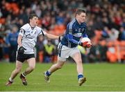 18 November 2012; Conor McGourty, St Gall's, in action against Daryl Branagan, Kilcoo. AIB Ulster GAA Football Senior Championship Semi-Final, St Gall's, Antrim v Kilcoo, Down, Athletic Grounds, Armagh. Picture credit: Oliver McVeigh / SPORTSFILE