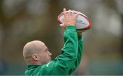 19 November 2012; Ireland's Richardt Strauss during squad training ahead of their side's Autumn International match against Argentina on Saturday. Ireland Rugby Squad Training, Carton House, Maynooth, Co. Kildare. Picture credit: Brendan Moran / SPORTSFILE