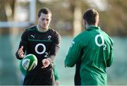 20 November 2012; Ireland's Denis Hurley, left, and Fergus McFadden during squad training ahead of their side's Autumn International match against Argentina on Saturday. Ireland Rugby Squad Training, Carton House, Maynooth, Co. Kildare. Picture credit: Matt Browne / SPORTSFILE
