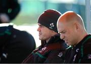 20 November 2012; Ireland's Jonathan Sexton and Richardt Strauss during during squad training ahead of their side's Autumn International match against Argentina on Saturday. Ireland Rugby Squad Training, Carton House, Maynooth, Co. Kildare. Picture credit: Matt Browne / SPORTSFILE