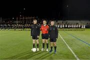 17 November 2012; Match officials Barry Kelly, Maurice Deegan and James McGrath before the game. GAA GPA All-Stars 2012 v GAA GPA All-Stars, Sponsored by Opel, Gaelic Park, Corlear Avenue, The Bronx, New York, NY, United States. Picture credit: Ray McManus / SPORTSFILE
