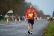 18 November 2012; Hugh Carolan, who was taking part in his 77th marathon, during the New York Dublin Marathon. The marathon was organised as a result of the cancellation of the official New York marathon due to the devastation caused by Hurricane Sandy. Phoenix Park, Dublin. Picture credit: Brian Lawless / SPORTSFILE