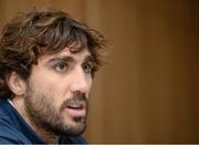 23 November 2012; Argentina's Juan Martín Fernández during a press conference ahead of their side's Autumn International match against Ireland on Saturday. Argentina Rugby Squad Press Conference, Aviva Stadium, Lansdowne Road, Dublin. Picture credit: Brian Lawless / SPORTSFILE