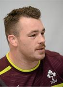 23 November 2012; Ireland's Cian Healy during a press conference ahead of their side's Autumn International match against Argentina on Saturday. Ireland Rugby Squad Press Conference, Aviva Stadium, Lansdowne Road, Dublin. Picture credit: Brian Lawless / SPORTSFILE