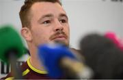 23 November 2012; Ireland's Cian Healy during a press conference ahead of their side's Autumn International match against Argentina on Saturday. Ireland Rugby Squad Press Conference, Aviva Stadium, Lansdowne Road, Dublin. Picture credit: Brian Lawless / SPORTSFILE