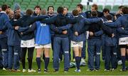 23 November 2012; Argentina head coach Santiago Phelan speaks to his players during the captain's run ahead of their side's Autumn International match against Ireland on Saturday. Argentina Rugby Squad Captain's Run, Aviva Stadium, Lansdowne Road, Dublin. Picture credit: Brian Lawless / SPORTSFILE