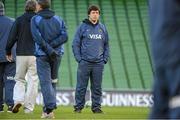 23 November 2012; Argentina head coach Santiago Phelan during the captain's run ahead of their side's Autumn International match against Ireland on Saturday. Argentina Rugby Squad Captain's Run, Aviva Stadium, Lansdowne Road, Dublin. Picture credit: Brian Lawless / SPORTSFILE