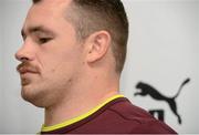 23 November 2012; Ireland's Cian Healy during a press conference ahead of their side's Autumn International match against Argentina on Saturday. Ireland Rugby Squad Press Conference, Aviva Stadium, Lansdowne Road, Dublin. Picture credit: Brian Lawless / SPORTSFILE